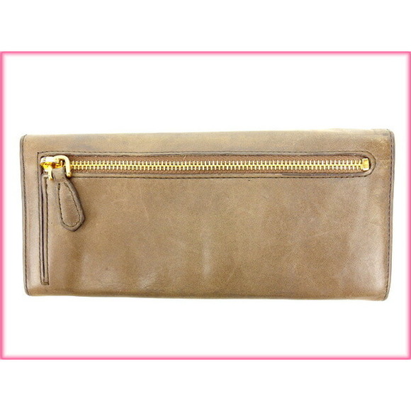Prada Wallet gray motif long ribbon - Picture 1 of 6